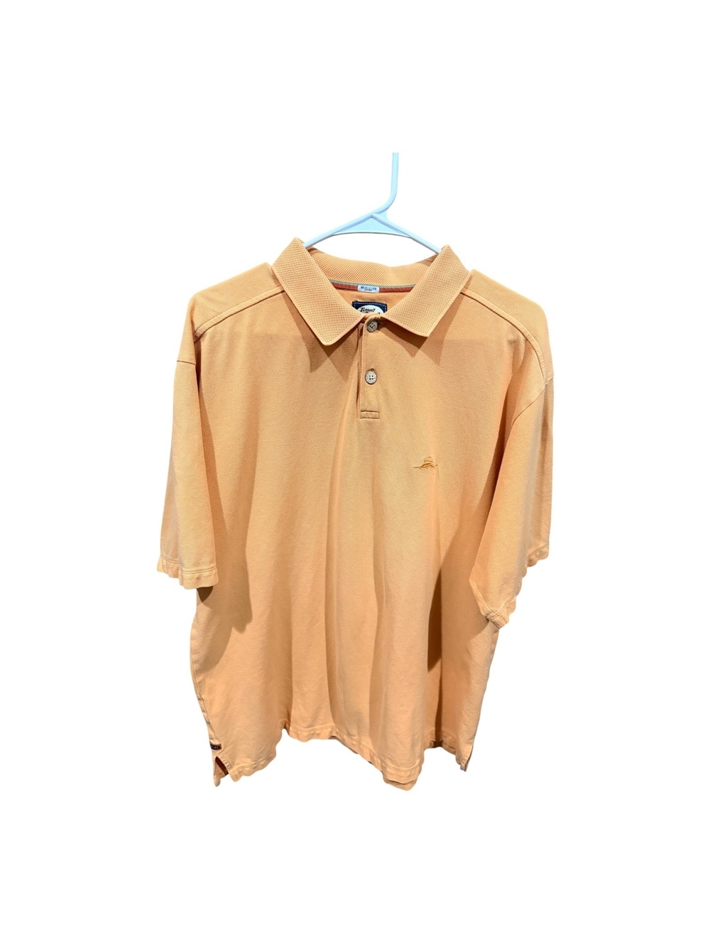 Tommy Bahama Men's Peach Cotton Polo Shirt Size Large